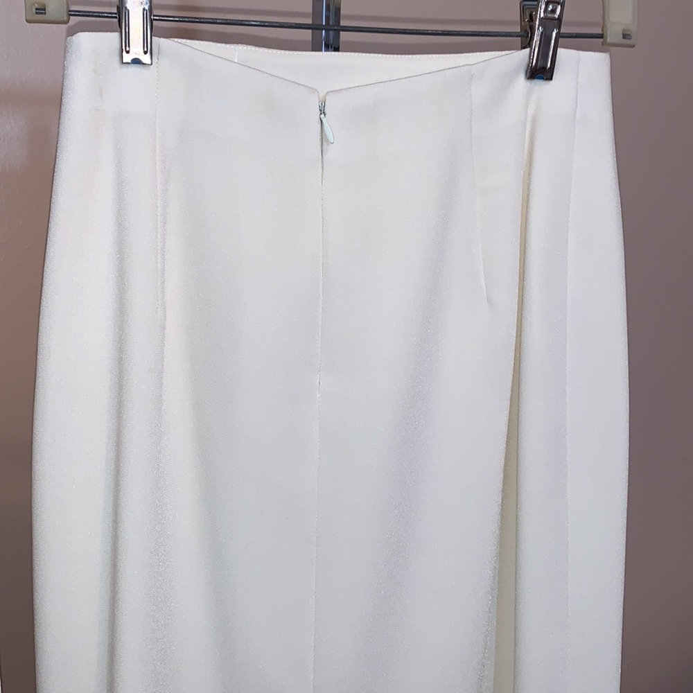 Frascara Embellished Cream 2 Piece Skirt Suit - Picture 8 of 14